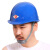 唐丰 施工防砸安全帽 ABS高强度可调节安全帽 工地安全帽 安全头盔 领导建筑工地劳保帽 蓝色