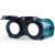 电焊隔热眼镜 焊工防护眼镜黑色玻璃镜片 防红紫外线防强光防飞溅焊接眼罩 劳保透明电焊镜 护目镜1个