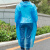 苏奕贝 加厚一次性雨衣 旅行透明披雨男女成人可重复使用  户外旅游用品 成人套头雨衣1件（混色）