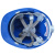 林盾 LINDUN建筑施工 ABS安全帽工地防砸帽高强度透气矿工帽 劳保 电力 工程 蓝色 均码 V型（1顶）