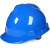 林盾 LINDUN建筑施工 ABS安全帽工地防砸帽高强度透气矿工帽 劳保 电力 工程 蓝色 均码 V型（1顶）