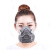 MA 电焊防尘面具工业粉尘防护口罩 PM2.5口罩成人男煤矿打磨水泥工厂装修可清洗口罩 口罩+50片活性炭