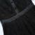 名媛坊（MIRROR FUN）M/RRORFUN 夏装新款 名媛气质修身衬衫领蕾丝连衣裙 黑色 XL