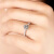 朱诺赫拉 925银戒指 镀金80分1.26克拉仿真皇冠银戒指女 银指环支持刻字 极焰之光0.8克拉 22号