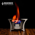 黑冰（BLACKICE） 户外野营炉具便携式钛可拆装酒精炉套装 Z7234G