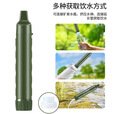 BODYWORKER便携户外净水器野营野外徒步饮水生命直饮过滤器吸管应急求生装备 自封袋+净水器+挂扣+软管+水袋