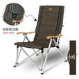 Guide Series户外折叠躺椅露营椅钓鱼椅休闲椅铝合金折叠椅 012折叠椅--墨绿加厚(网纱/实布)