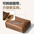 牧高笛（MOBIGARDEN）纸巾盒 户外露营可拆卸吊挂式牛皮纸巾盒 野牛棕