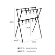 山趣（ShineTrip）户外轻量化铝合金置物架挂钩架露营便携式折叠三角架收纳整理挂架 大号网兜(仅适配大号)