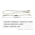 金格羽防丢防抢弹力安全扣绳Q绳 伸缩通用挂绑 军绿色长95cm 京仓