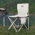 原始人户外折叠椅子钓鱼凳便携式露营野营野餐小马扎轻美术生休闲 大号黑色-赠收纳袋 加粗椅架