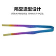 钛途（TITO TITANIUM） 纯钛烧烤夹烤肉夹子牛排夹户外野营旅行装备餐具厨具厨房烹饪 炫彩-纯钛烤肉夹255mm