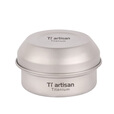 Ti artisan 钛工匠户外纯钛酒精炉煮茶气化炉便携野营液体炉具便携野炊炉 酒精炉+纯钛工具支架