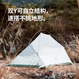 挪客Naturehike云尚Base轻量化徒步帐篷单双人户外露营登山野营装备 单人/210T/芽绿