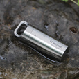 Ti artisan/钛工匠户外纯钛密封随身急救药仓便携野外防水装备药丸胶囊收纳 Ta6170L大号抛光款