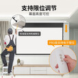 亿立C系列电动幕布嵌入式隐藏天花幕抗光幕家用投影屏幕投影仪幕布拉线幕布【上门安装】 100英寸 软白幕