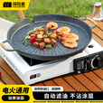 探险者（TAN XIAN ZHE）户外炉具卡式炉烧烤盘双用便携烤盘加厚电火双用烤盘露营家用野餐 【双用滤油烤盘+卡式炉套餐二】