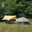DOD日本户外露营防雨防晒大空间遮阳便携沙滩篷凉棚天幕TT5-631TN 卡其色TT5-631-TN