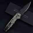 EXTREMA RATIO意大利进口极端武力N690钢户外战术生存装备高硬度防锈便携折叠刀 0166 BLK TM 凯门鳄