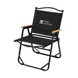 牧高笛（MOBIGARDEN）山川折叠椅 户外露营便携克米特椅折叠靠背椅 高背椅/曜石黑