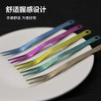 钛途（TITO TITANIUM）纯钛水果叉99.5%钛合金户外餐具儿童男女 水果叉 哑光（一支）