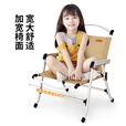 山扉（sunnyfeel）山扉户外铝合金克米特椅露营野餐折叠椅便携式钓鱼凳超轻野营椅子 卡其色+铝合金原色椅架