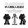 black dog户外露营地板弹簧钉帐篷天幕配件固定地钉防风铝合金 弹簧地板钉（2个装）