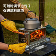 三峰出 三峰户外境炉柴火炉野餐野炊露营多功能帐内取暖桌面炉帐篷炉 境炉+颗粒燃料仓