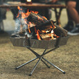 牧高笛（MOBIGARDEN）极盛焚火台 户外多功能便携焚火架取暖篝火台不锈钢烧烤架 焚火台+吊架套餐