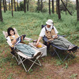 Naturehike挪客户外露营装备折叠椅聚拢式连桌休闲躺椅卡其色