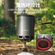 火枫轻山系列徒步轻量套装BC户外炉具套锅野营炊具套装自驾游煮饭神器 轻山G3集热单锅(可放110g气瓶)