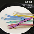 钛途（TITO TITANIUM）纯钛水果叉99.5%钛合金户外餐具儿童男女 水果叉 哑光（一支）