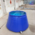 芮帕储水袋2吨水袋储水罐大容量耐磨加厚折叠抗旱户外环软体圆台储水 0.1吨下0.7上0.5高0.4 蓝色