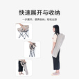 NatureHike挪客户外折叠椅 便携露营钓鱼椅子简易马扎凳靠背月亮椅 卡其色