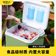 原始人冰块保温箱冷藏商用摆摊车载冰桶户外露营便携式保鲜小冰箱26L