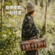 挪客Naturehike羊毛披毯户外露营行军床盖毯秋冬季加厚保暖地毯 浅卡其色