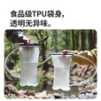 Naturehike挪客云泉TPU饮水袋 骑行登山越野跑户外露营徒步便携储水袋可折叠 磨砂白/1.5L