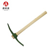 奥科速 战备小军镐防汛救援工兵铲木柄铁锹铁镐 57CM小军镐