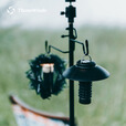 THOUS WINDS千风户外M10折叠双头灯杆架营地灯挂勾架铝合金支架可拆便携架杆 折叠轻量灯杆架 黑色