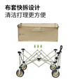 牧高笛（MOBIGARDEN）云际营地车 户外露营家庭野餐宽轮可折叠推车 NX24689003 和风沙
