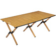 JEEP户外折叠桌便携式露营桌子野餐桌椅套装野营用品装备野餐桌蛋卷桌 蛋卷桌60桃木色