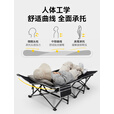伯希和（Pelliot）折叠床户外单人午睡便携式易收纳办公室家用行军加固陪护床 曜石黑