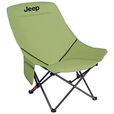 JEEP折叠椅户外露营便携靠背钓鱼椅懒人椅家庭休闲3档躺椅旅游旅行椅 3档高背椅冬竹青