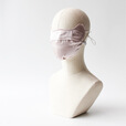 娆蝶 真丝防晒口罩男女士通用四季款遮阳3d立体半脸露桑蚕丝面罩 白色 【横向约22cm，竖向约15cm】