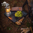 CAMPINGMOON柯曼户外柴火架T-285户外焚火木柴架子露营工具多功能铁艺置物架 【T-285A】柴火架+桌面