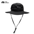 牧高笛（MOBIGARDEN）户外遮阳帽渔夫帽男士夏季户外登山大帽檐速干太阳帽钓鱼防晒帽子 钢琴黑（防晒盆帽）NX20108003 L