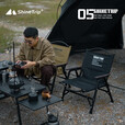 山趣（ShineTrip）户外铝合金克米特椅可拆卸折叠露营椅便携式05系列战术风椅子 战鹰沙