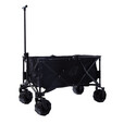NORDISK丹麦大白熊户外黑化拖车精致露营万能越野轮载重营地手推车 棉帆布拖车（黑色）