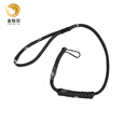 金格羽防丢防抢弹力安全扣绳Q绳 伸缩通用挂绑 军绿色长95cm 京仓