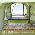黑鹿（BLACKDEER）隧道帐篷加厚双层防暴雨两室一厅大型露营帐篷 时空 隧道帐篷 沙茶金 默认项